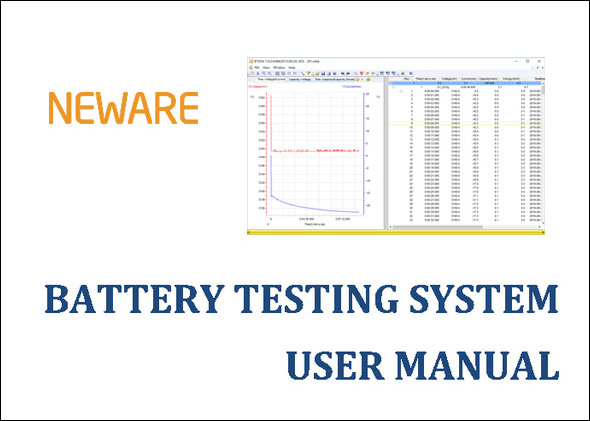 Neware battery testing system BTS4000 software manual